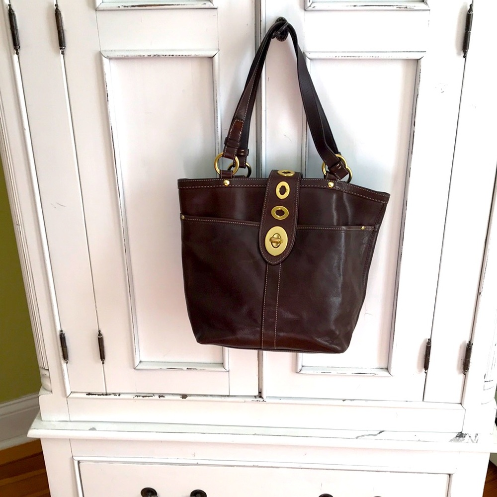 Never worn brown coach purse